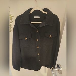 Black Utility Jacket for Women